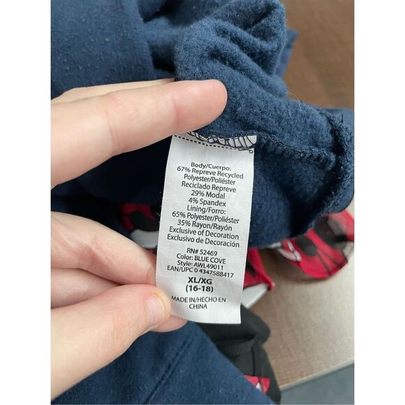 Athletic Works Navy Hoodie Size X-Large - Picture 4 of 4